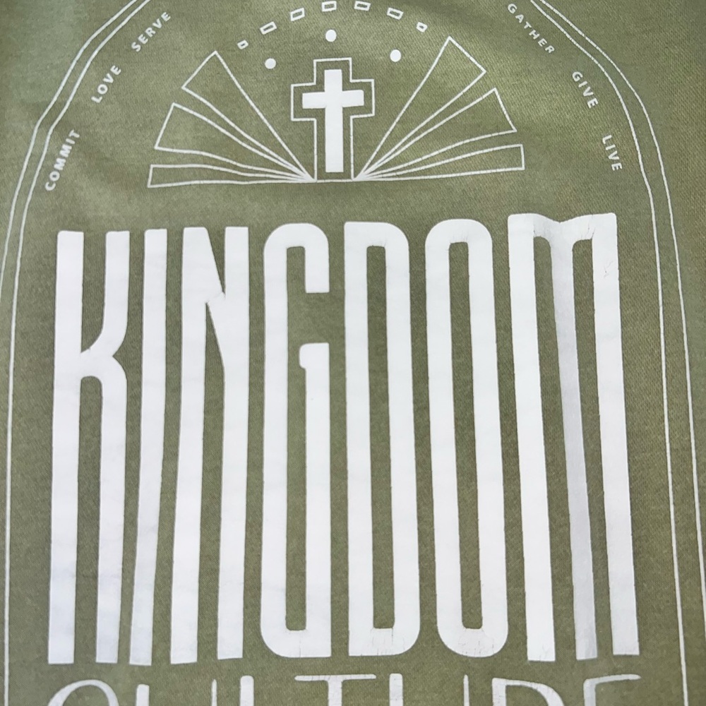Kingdom Culture Olive Green T-Shirt - Picture 8 of 9
